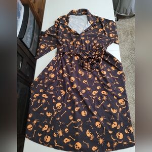 Bloomchic Halloween/Spooky Dress with belt and pockets!